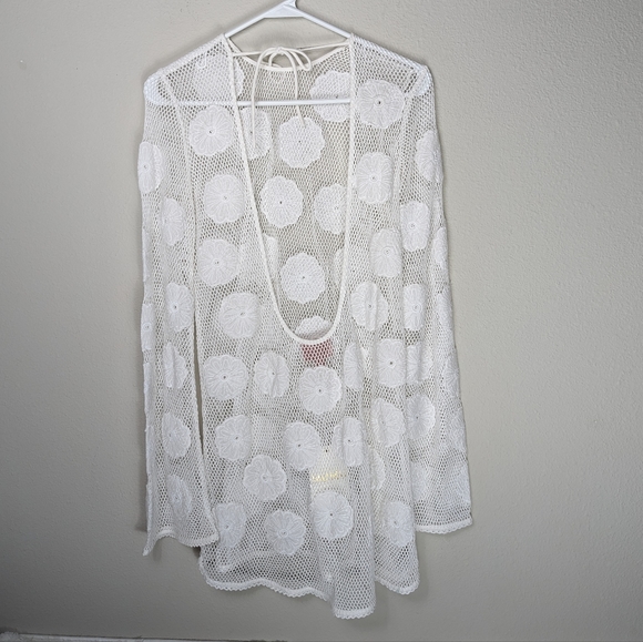 Show Me Your Mumu Castaway Cover Up Women's Small White Dress - Picture 5 of 16